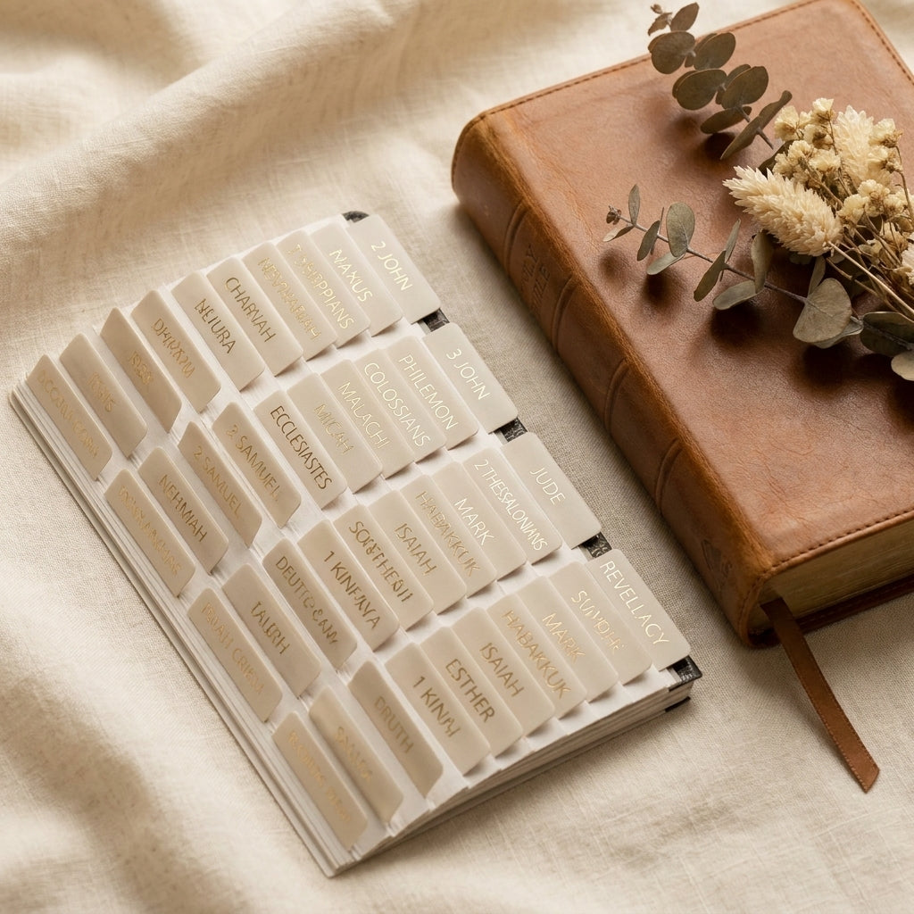 Elegant Bible Index Markers Beige