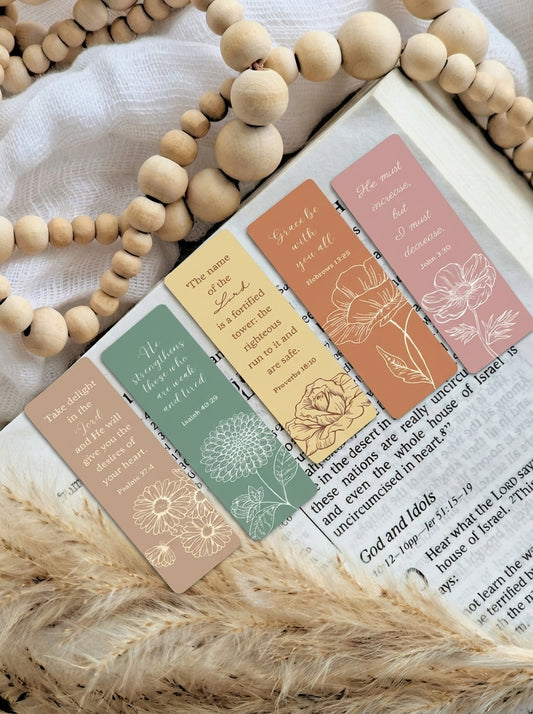 Magnetic Bible Verse Bookmark Pink