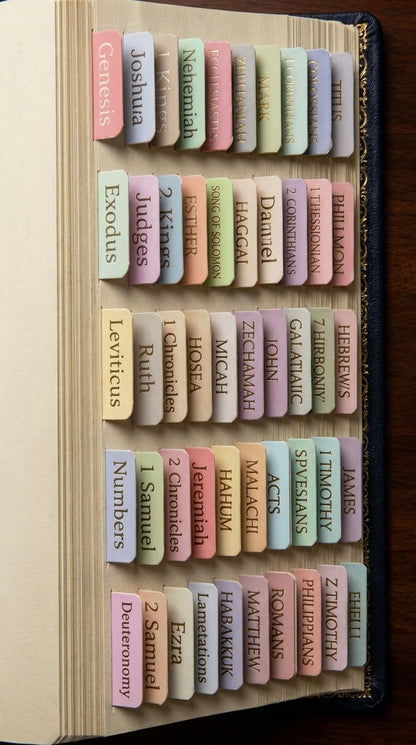 Elegant Bible Index Markers Pastel