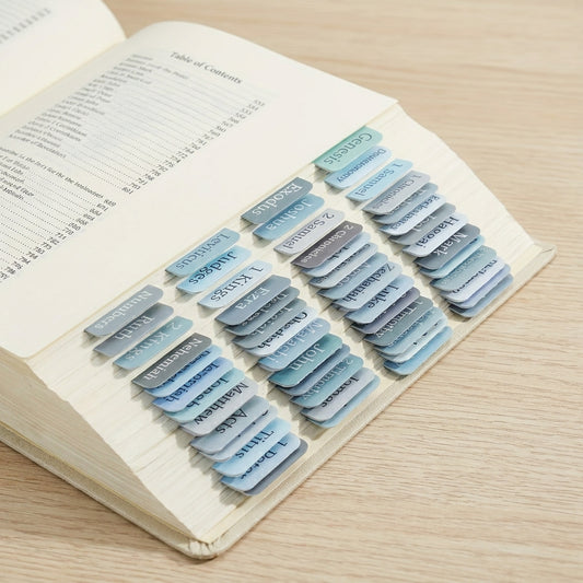 Elegant Bible Index Markers Blue