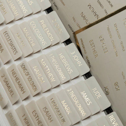 Elegant Bible Index Markers Beige