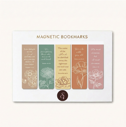 Magnetic Bible Verse Bookmark Pink